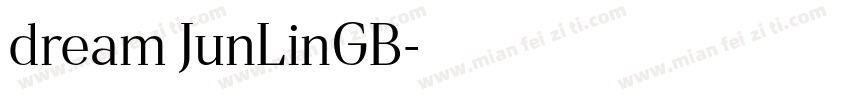 dream JunLinGB字体转换